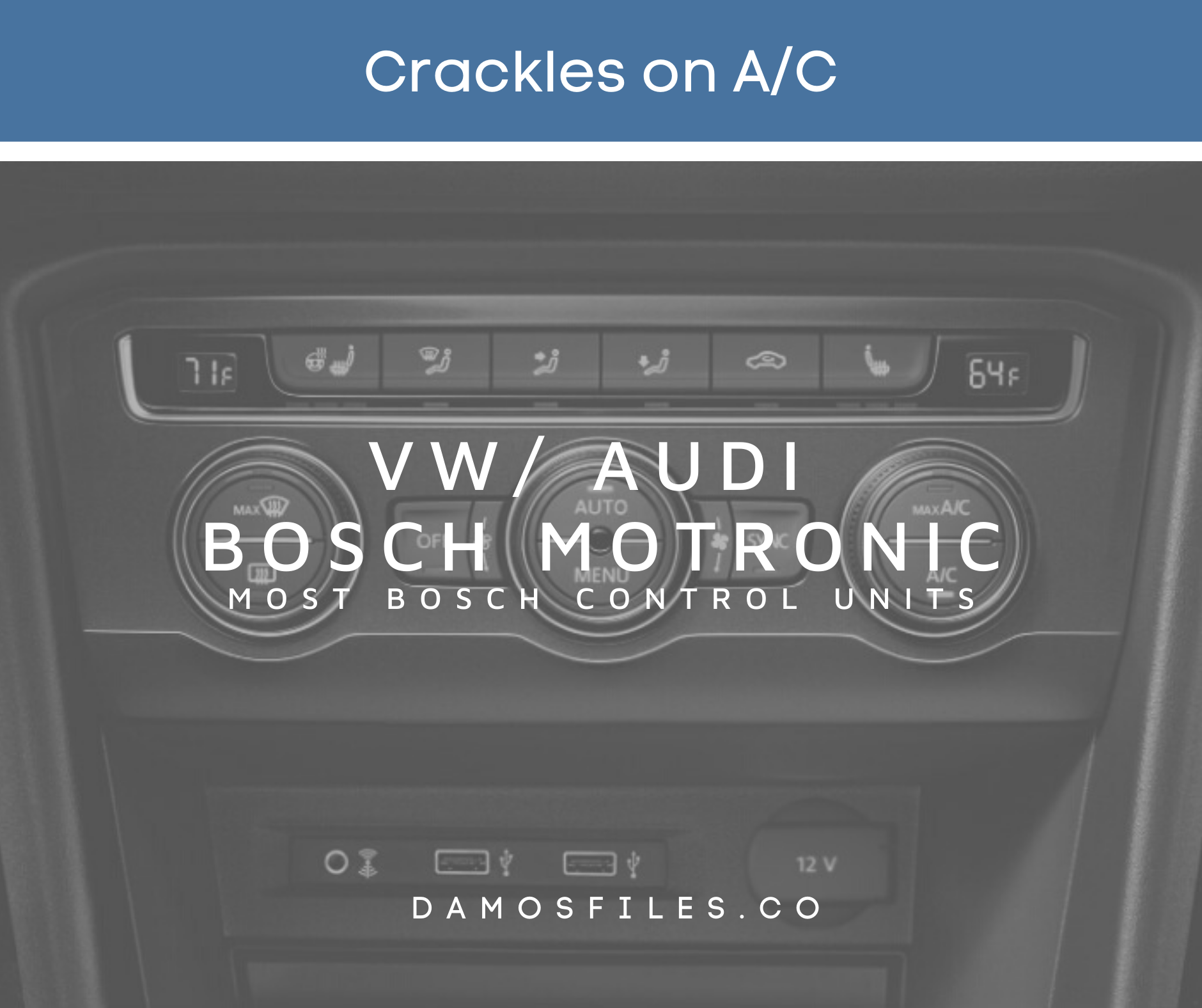 VW / Audi Bosch Motronic A/C Crackles