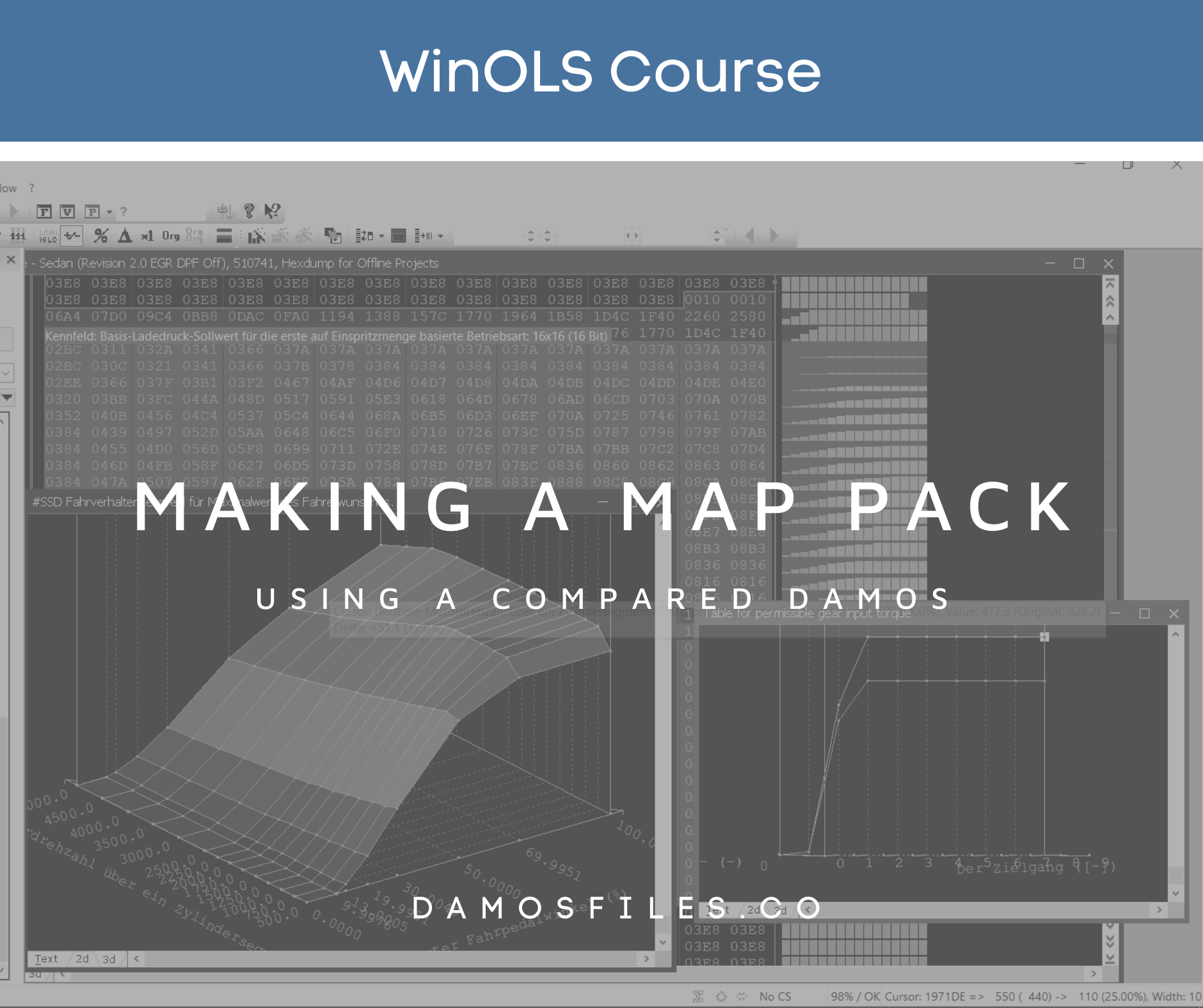 WinOLS Genuine – Making your own map pack with a Damos